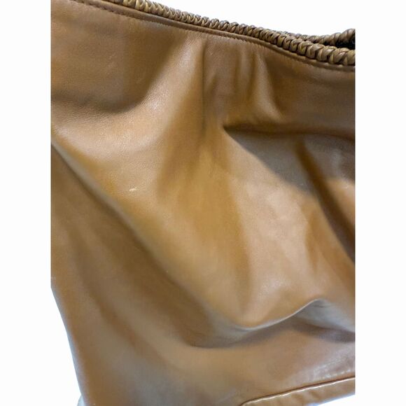 Gucci Leather Large Hobo Shoulder Bag Chain Horsebit Detail Light Brown - Picture 3 of 5